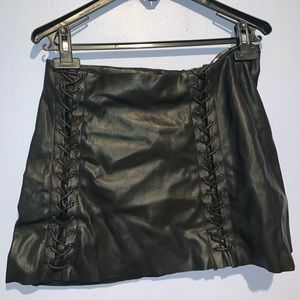 Zara leather skirt